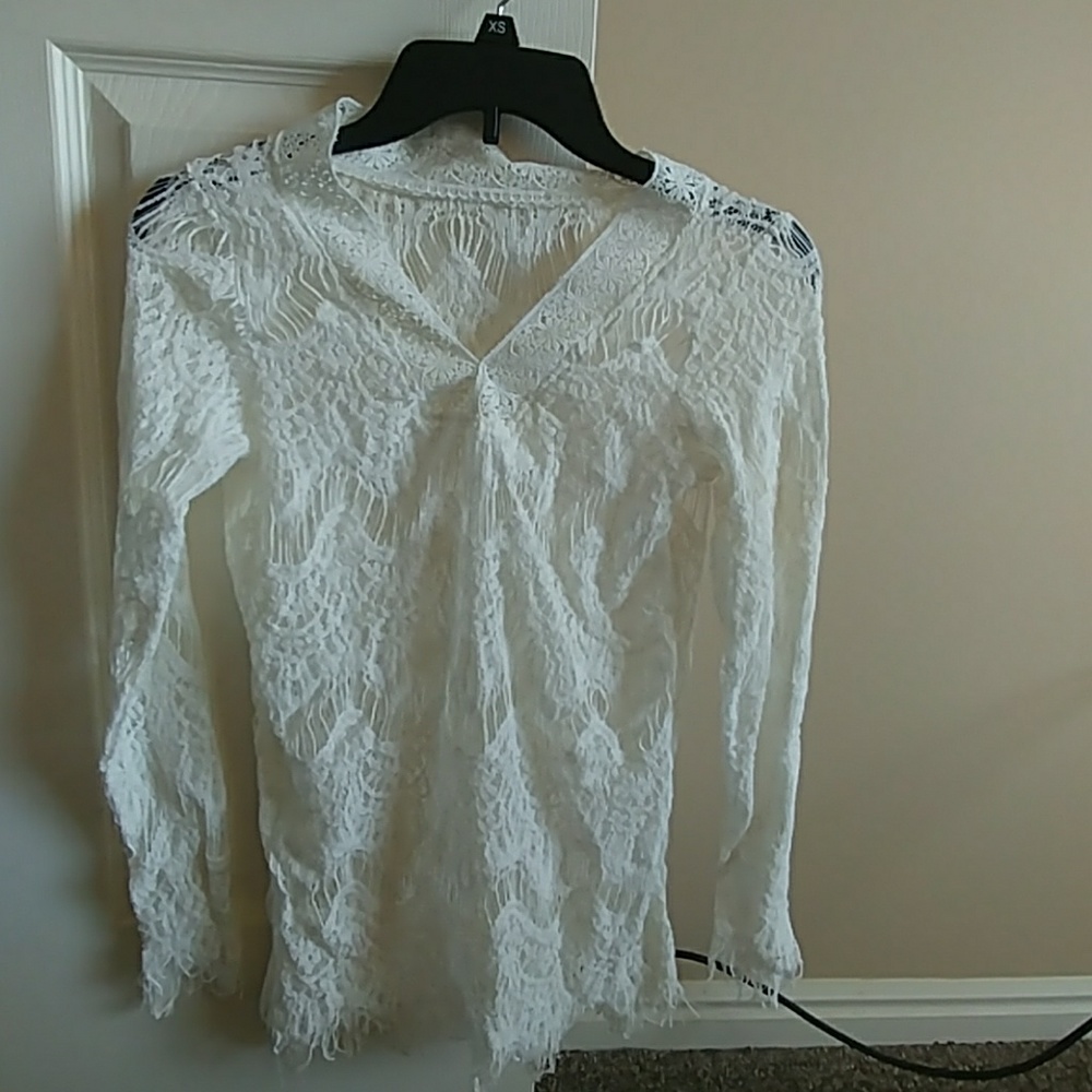 Crochet swim suit cover-up